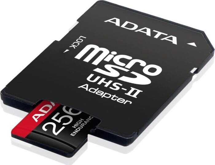 Adata High Endurance 256GB microSDXC UHS-I U3 kaina ir informacija | Atminties kortelės fotoaparatams, kameroms | pigu.lt