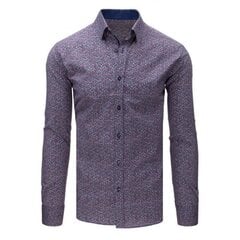 Tamsiai pilki gėlėti marškiniai "Kimo" цена и информация | Рубашка мужская | pigu.lt