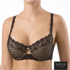 Liemenėlė moterims V.O.V.A. Lingerie, juoda kaina ir informacija | Liemenėlės | pigu.lt