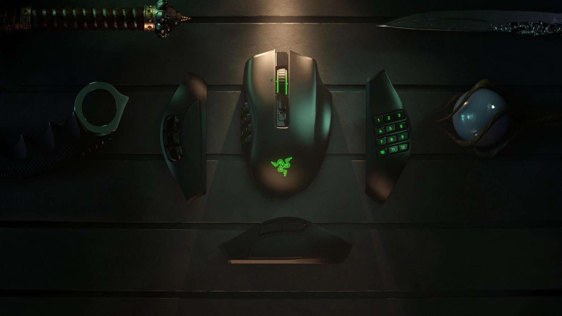 Razer Naga Pro, Juoda kaina ir informacija | Pelės | pigu.lt