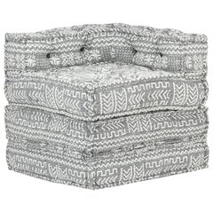 Modulinė kampinė sofa, šviesiai pilkos spalvos, audinys kaina ir informacija | Sofos | pigu.lt