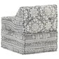 Modulinė poilsio sofa, šviesiai pilkos spalvos, audinys цена и информация | Sofos | pigu.lt