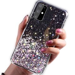 Силиконовый чехол Fusion Glue Glitter Back Case для Apple iPhone 11 Pro, черный цена и информация | Чехлы для телефонов | pigu.lt