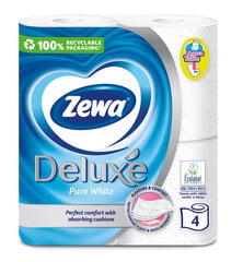 Туалетная бумага ZEWA Deluxe Pure White, 3 слоя, 4 рулона цена и информация | Туалетная бумага, бумажные полотенца | pigu.lt