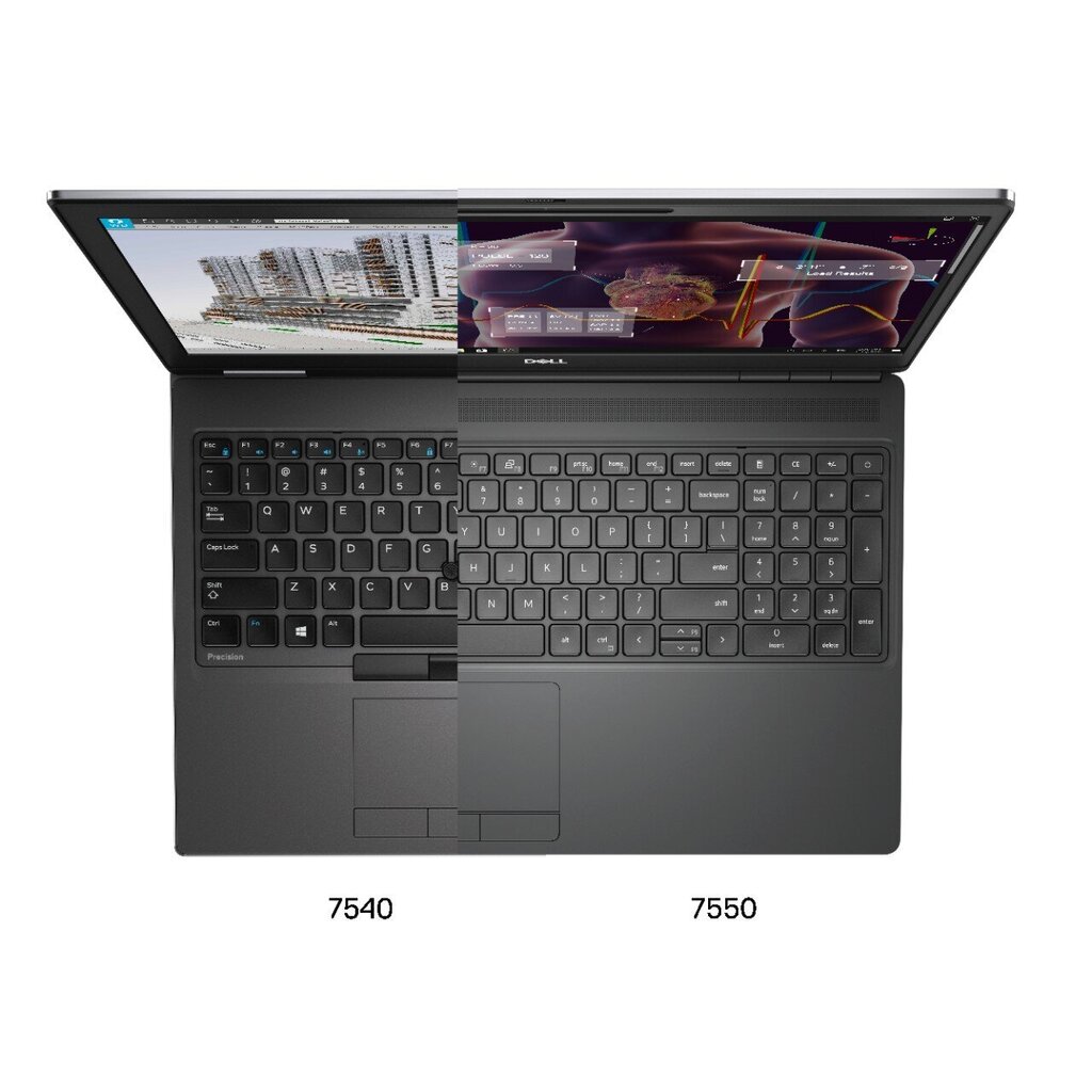 Dell Precision 7550 FHD i7-10750H 32GB 1TB T1000 kaina ir informacija | Nešiojami kompiuteriai | pigu.lt