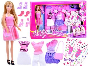 Кукла Anlily с дополнительной одеждой и наклейками цена и информация | Игрушки для девочек | pigu.lt