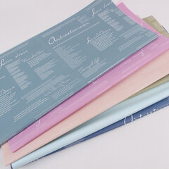 Двухсторонняя бумага для упаковки цветов, светло-синяя цена и информация | Принадлежности для флористики | pigu.lt