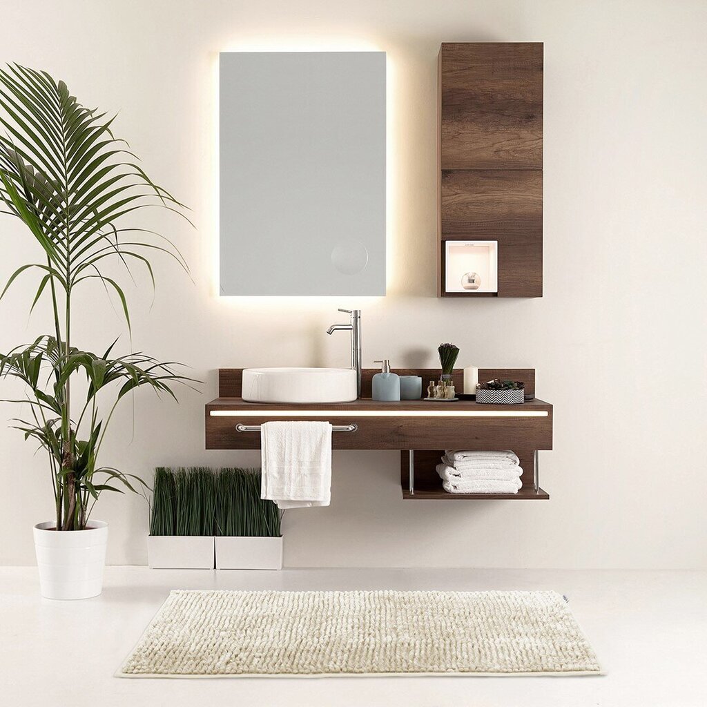 Amelia Home vonios kilimėlis Bati, 50x70 cm kaina ir informacija | Vonios kambario aksesuarai | pigu.lt
