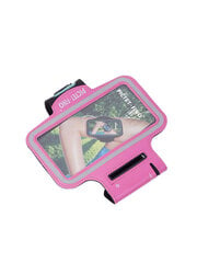 Под рукой спортивный чехол для мобильного телефона Pictet Fino RH07, max. 5'5 розовый/черный цена и информация | Держатели для телефонов | pigu.lt
