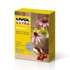 Жевательные таблетки LIVOL EXTRA C COLD, 60 шт. цена и информация | Витамины, пищевые добавки, препараты для иммунитета | pigu.lt