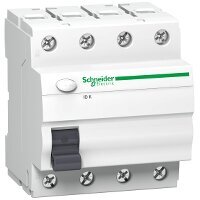 Srovės nuotėkio rėlė Schneider Electric Acti9 ID K, 4P 25A 30mA AC цена и информация | Выключатели, розетки | pigu.lt