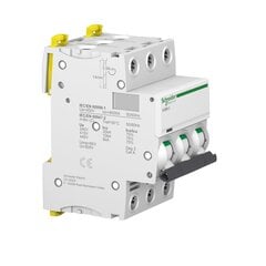 Modulinis automatinis jungiklis Schneider Electric Acti9 iC60N, 3P 40A C 6kA цена и информация | Выключатели, розетки | pigu.lt