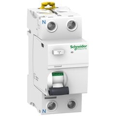 Srovės nuotėkio rėlė Schneider Electric Acti9 iID, 2P 40A 30mA AC kaina ir informacija | Elektros jungikliai, rozetės | pigu.lt