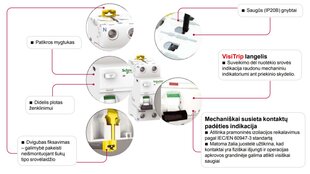 Srovės nuotėkio rėlė Schneider Electric Acti9 iID, 2P 25A 30mA AC kaina ir informacija | Elektros jungikliai, rozetės | pigu.lt