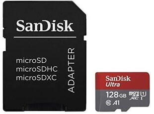 SanDisk SDSQUA4-128G-GN6IA kaina ir informacija | Atminties kortelės telefonams | pigu.lt