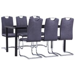Столовый комплект, 7 частей цена и информация | Комплекты мебели для столовой | pigu.lt