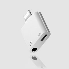 Adapteris ADP15 iš Lightning į Lightning + 3,5mm baltas kaina ir informacija | Reach Kompiuterinė technika | pigu.lt