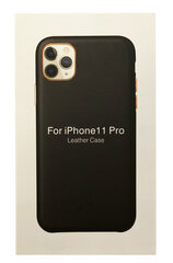 Чехол Leather Case для Apple iPhone 12 Pro Max, черный цена и информация | Чехлы для телефонов | pigu.lt