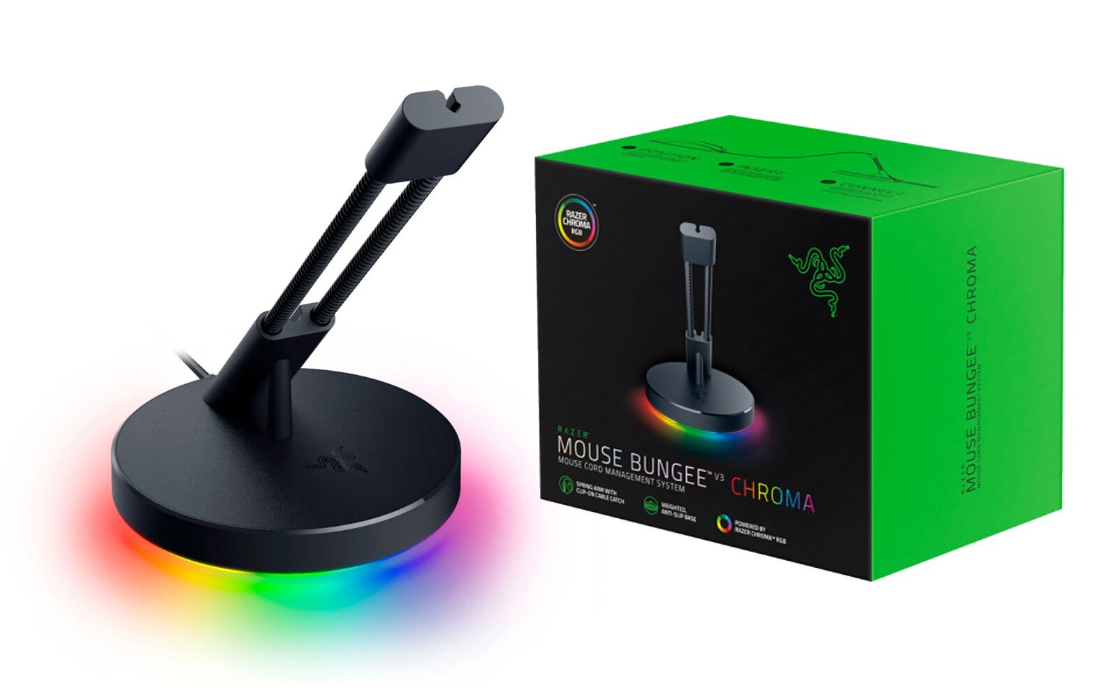 Razer Mouse Bungee V3 Chroma kaina ir informacija | Pelės | pigu.lt