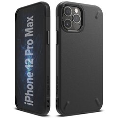 Dėklas telefonui Ringke Onyx Durable skirtas iPhone 12 Pro Max, juoda kaina ir informacija | Telefono dėklai | pigu.lt