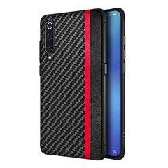 Dėklas Mulsae Carbon Huawei P30 juodas kaina ir informacija | Telefono dėklai | pigu.lt