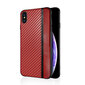 Dėklas Mulsae Carbon Huawei P30 Lite raudonas kaina ir informacija | Telefono dėklai | pigu.lt