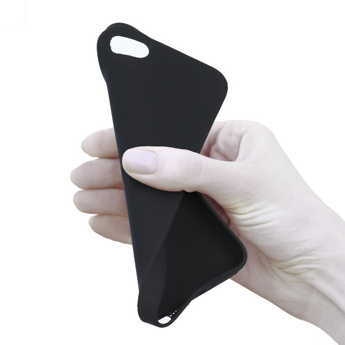 Dėklas Rubber TPU skirtas Xiaomi Redmi 9A/9AT, juoda цена и информация | Telefono dėklai | pigu.lt