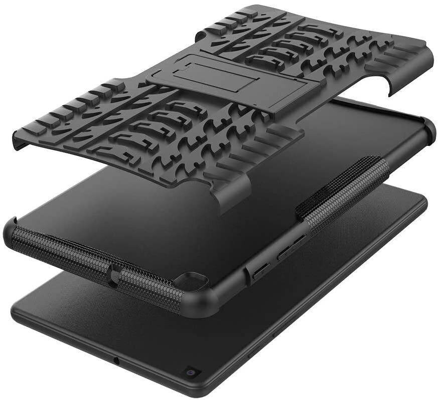 Dėklas Shock-Absorption Lenovo Tab M10 Plus X606 juodas kaina ir informacija | Planšečių, el. skaityklių dėklai | pigu.lt