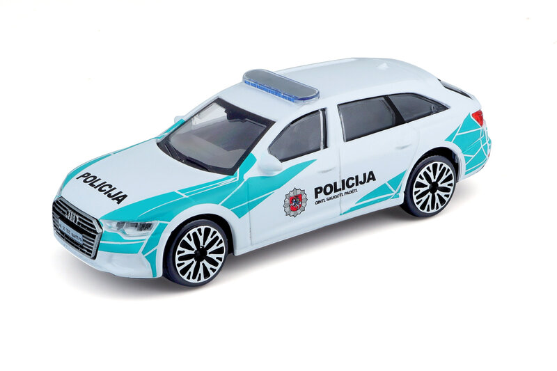Automodelis Audi A6 Avant Lietuvos policija 1:43 BBurago Junior, 18-30415  kaina | pigu.lt