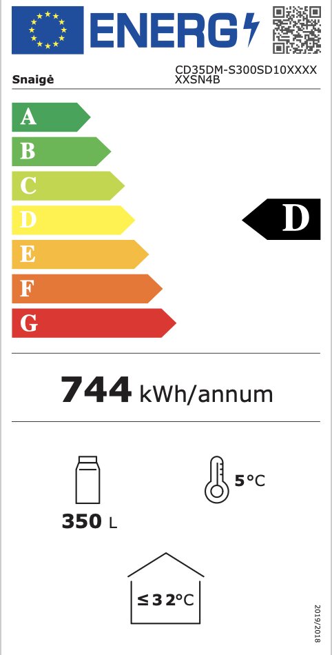 Snaige CD35DM-S300SD10 kaina ir informacija | Vyno šaldytuvai | pigu.lt