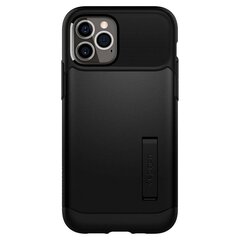 Spigen dėklas, skirtas iPhone 12/12 Pro, juodas kaina ir informacija | Telefonų dėklai | pigu.lt