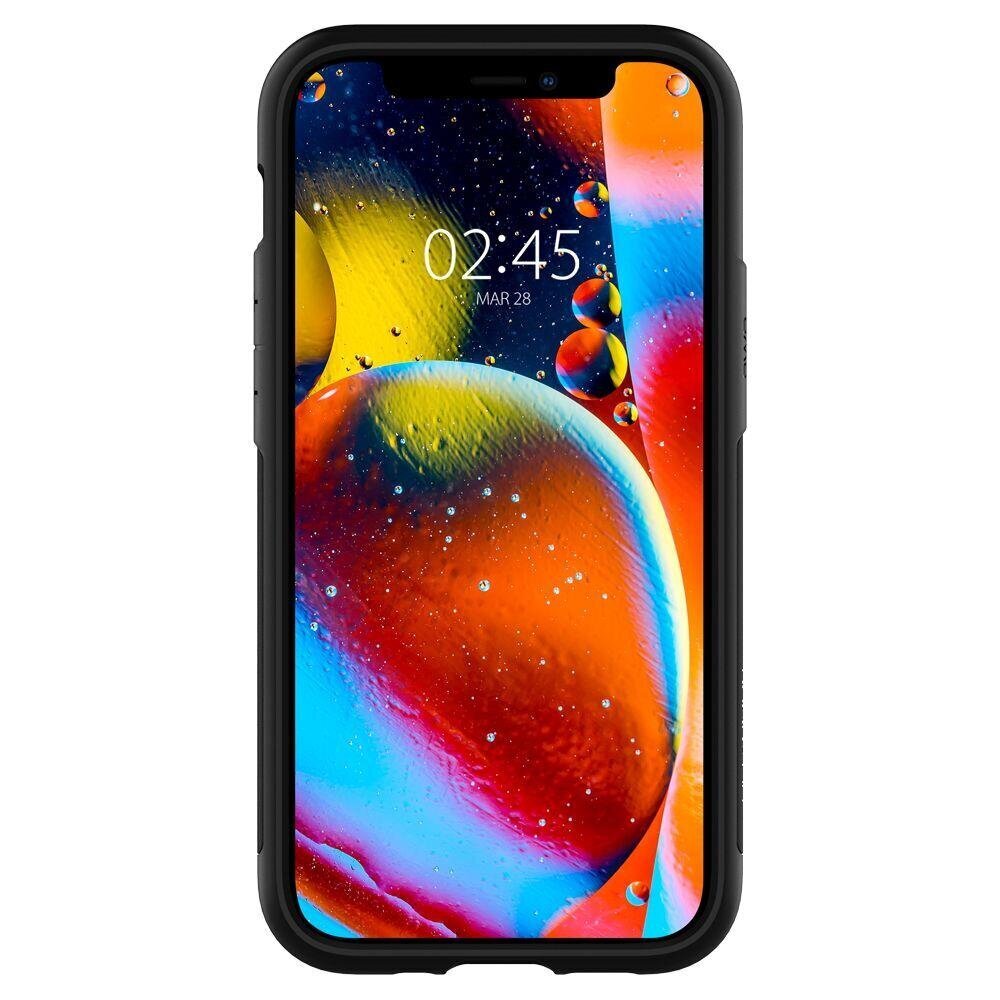 Spigen ACS01545 dėklas, skirtas iPhone 12 Mini, juodas kaina ir informacija | Telefono dėklai | pigu.lt