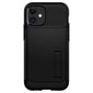 Spigen ACS01545 dėklas, skirtas iPhone 12 Mini, juodas kaina ir informacija | Telefono dėklai | pigu.lt