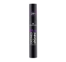 Blakstienų tušas Essence 24ever Defined Volume 12 ml, Black kaina ir informacija | Akių šešėliai, pieštukai, blakstienų tušai, serumai | pigu.lt