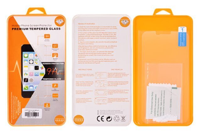 Orange Tempered Glass Premium 9H kaina ir informacija | Apsauginės plėvelės telefonams | pigu.lt