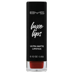 Lūpų dažai BYS Luxe Lips Ultra Matte Queen of The Night, 4g kaina ir informacija | Lūpų dažai, blizgiai, balzamai, vazelinai | pigu.lt