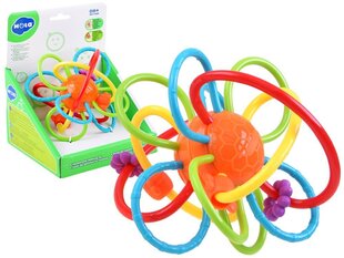 Kūdikių kramtukas - barškutis Hola, oranžinis, 1 vnt. kaina ir informacija | Žaislai kūdikiams | pigu.lt