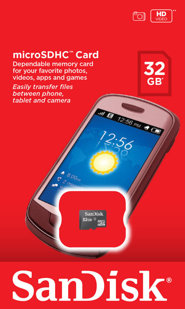 SanDisk SD Micro HC 32 GB цена и информация | Atminties kortelės telefonams | pigu.lt