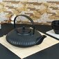Japoniško stiliaus keramikinis arbatinukas, juodas CHAN 21.7x14.5cm kaina ir informacija | Taurės, puodeliai, ąsočiai | pigu.lt