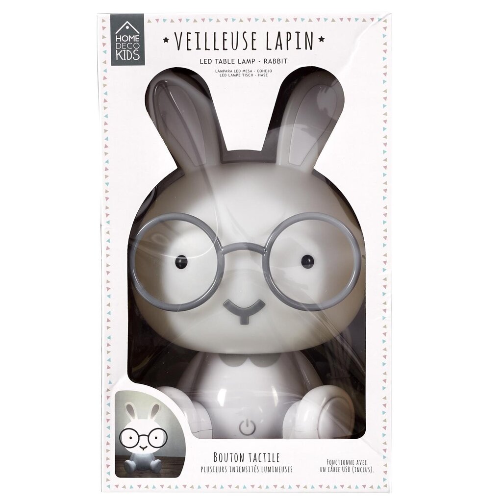 Rabbit naktinė lempa, 23cm цена и информация | Šviestuvai - ventiliatoriai | pigu.lt