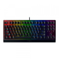 Razer BlackWidow V3 TKL, Green Switch, чёрная, RU цена и информация | Клавиатуры | pigu.lt