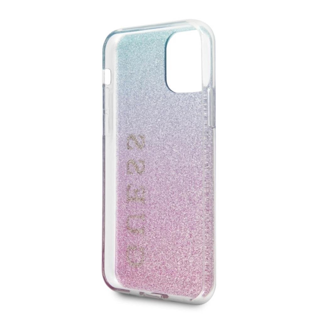 Guess GUHCN58PCUGLPBL, skirta iPhone 11 Pro, rožinis/mėlynas kaina ir informacija | Telefono dėklai | pigu.lt