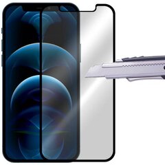 5D Tempered Glass apsauginis stiklas skirtas Apple iPhone 12 / 12 Pro, Juodas kaina ir informacija | Apsauginės plėvelės telefonams | pigu.lt