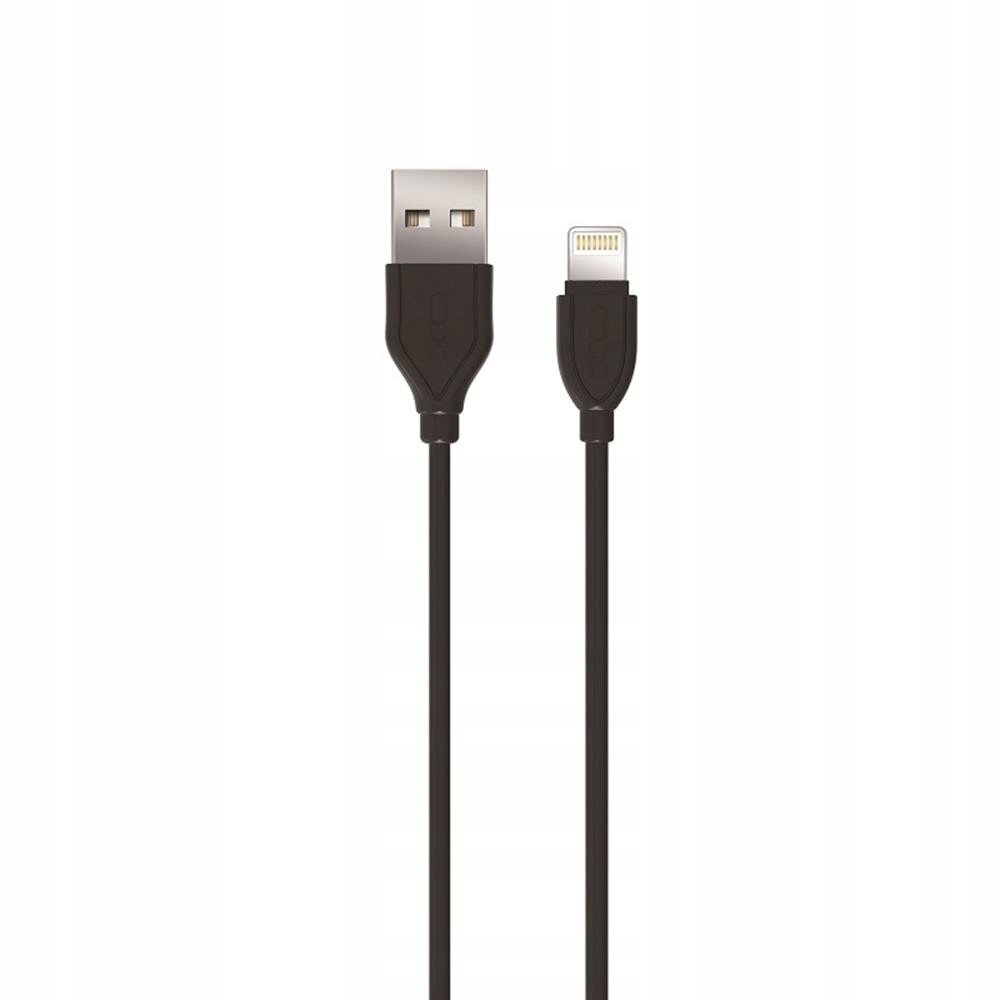 XO cable NB8 USB - Lightning 1,0 m 2,1A, juodas kaina ir informacija | Laidai telefonams | pigu.lt