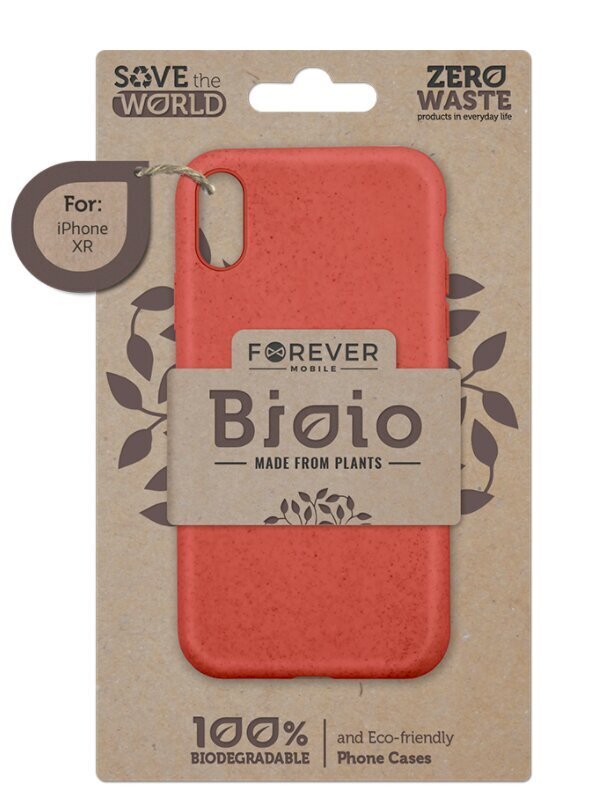 Forever Bioio case, skirta iPhone 12/iPhone 12 Pro 6.1, raudonas kaina ir informacija | Telefono dėklai | pigu.lt