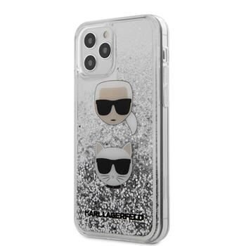 Karl Lagerfeld dėklas, skirtas iPhone 12/iPhone 12 Pro, sidabrinis kaina ir informacija | Telefono dėklai | pigu.lt