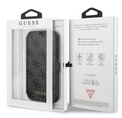 Guess GUFLBKSP12M4GG skirtas Apple iPhone 12 / 12 Pro, pilkas kaina ir informacija | Telefono dėklai | pigu.lt