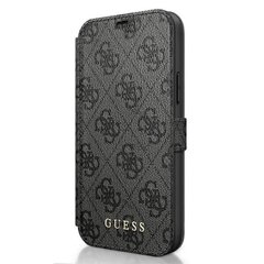 Guess Booktype 4G Charms skirtas iPhone 12 Pro Max, pilkas kaina ir informacija | Telefono dėklai | pigu.lt