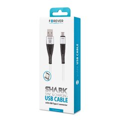 Forever Телефонный шнур, USB - USB-C 1,0 м 2A цена и информация | Кабели для телефонов | pigu.lt