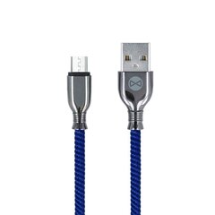 Кабель Forever Tornado USB - microUSB, 1.0 м, 3А, черный цена и информация | Кабели для телефонов | pigu.lt